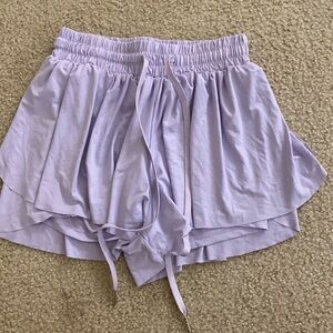 Light purple butterfly shorts!! X Small